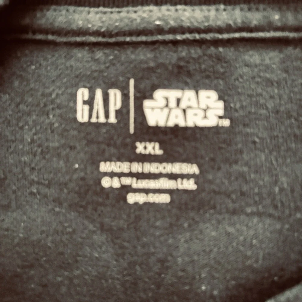 Gap Star Wars Black Youth XXL Long Sleeve Tee Shirt  R2D2 Astromech Droid Cool
